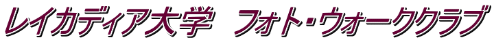レイカディア大学　フォト・ウォーククラブ
